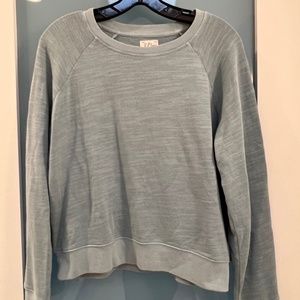 Like New - JCrew Vintage Cotton Terry Crewneck Pullover